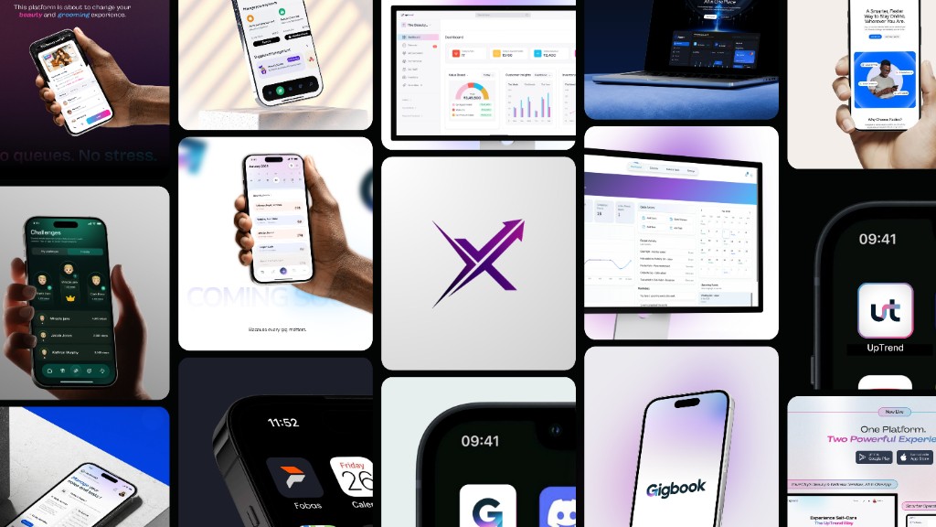 Examples of premium app UI designs we've built